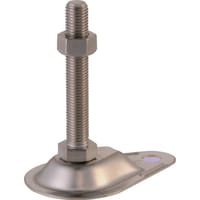 ダイワアドテック ダイワアドテック アジャスターボルト(ステンレス) アンカー固定用 強化リブ付き受皿タイプ 500kgf M20 ねじ長さ100mm ARV20100S 1個