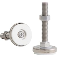 ダイワアドテック ダイワアドテック アジャスターボルト(ステンレス) 軽防振用 ラバー(シリコンゴム)付き受皿タイプ 500kgf M12 ねじ長さ100mm RSI12100S 1個