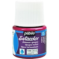 ペベオ・ジャポン Pebeo 布用水性アクリル絵具セタカラーシマー 45ml パープル 295065 1本