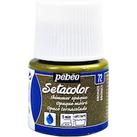 ペベオ・ジャポン Pebeo 布用水性アクリル絵具セタカラーシマー 45ml ブロンズ 295072 1本