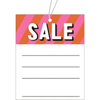 ササガワ ササガワ 提げ札 提札 四角型 桃 SALE 1803340 183340 1箱(500枚)