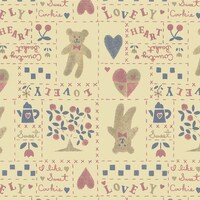 ササガワ ササガワ 包装紙 包装紙 カントリーベア 半才判 4901310 491310 1束(50枚)