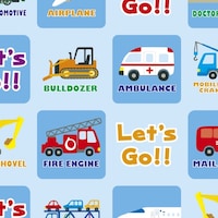 ササガワ ササガワ 包装紙 包装紙 はたらくのりもの 半才判 4901308 491308 1束(50枚)