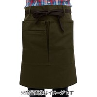 トーマセンイ TEAGLES 104マルチショートエプロンダークグリーンF 104DGF 1枚