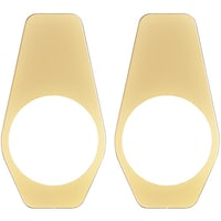 マツ六 ECLE リフォーム用レバーハンドル錠 長座化粧プレート ゴールド色 7010993 7010993 1組