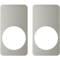 マツ六 ECLE リフォーム用レバーハンドル錠 長座化粧プレート ワイド Nシルバー色 7010994 7010994 1組