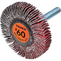トラスコ中山 TRUSCO セラミックフラップホイール 軸径6mm #60 外径50×幅10×軸長40 (5個入) TCF5010CE60 1箱(5個)