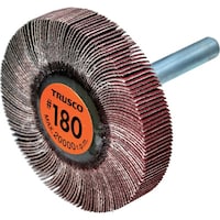 トラスコ中山 TRUSCO セラミックフラップホイール 軸径6mm #180 外径50×幅10×軸長40 (5個入) TCF5010CE180 1箱(5個)