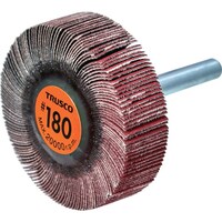 トラスコ中山 TRUSCO セラミックフラップホイール 軸径6mm #180 外径50×幅15×軸長40 (5個入) TCF5015CE180 1箱(5個)