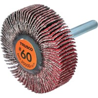 トラスコ中山 TRUSCO セラミックフラップホイール 軸径6mm #60 外径50×幅15×軸長40 (5個入) TCF5015CE60 1箱(5個)