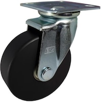 ヨドノ ヨドノ 導電MCナイロン車輪(ベアリング入)プレス製自在金具付 EMCJ200CD 1個