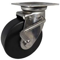 ヨドノ ヨドノ 導電MCナイロン車輪(ベアリング入)ステンレス製自在金具ストッパー付 EMCJAB200CD 1個