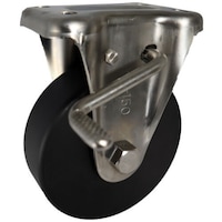 ヨドノ ヨドノ 導電MCナイロン車輪(ベアリング入)ステンレス製固定金具ストッパー付 EMCKAB200CD 1個