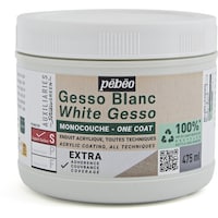 ペベオ・ジャポン Pebeo スチューディオ グリーン アクリリック ワンコートジェッソ 475ml 818615 1個