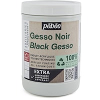 ペベオ・ジャポン Pebeo スチューディオ グリーン アクリリック ブラックジェッソ 945ml 818626 1本