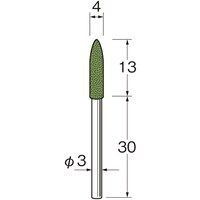 リューター リューター 軸付セラミックゴム砥石(ブルーセラミックゴム砥石) R2415 1袋(5本)
