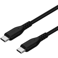 オウルテック Owltech 断線に強く柔らかい USB タイプC to Cケーブル 1.5m ブラック OWLCBA4CC15BK 1個