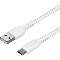 オウルテック Owltech 断線に強く柔らかい USB タイプA to Cケーブル 3m ホワイト OWLCBA4CA30WH 1個