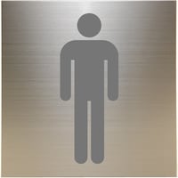 ヒカリ 光 キャリエーター+ステンレス 男性マーク グレー FS23128 1枚