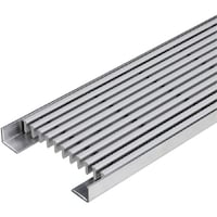 カネソウ カネソウ 樹脂製グレーチング 縦目タイプ 屋内用 把手なし グレー PVA12520GRAYTOTTENAS 1枚