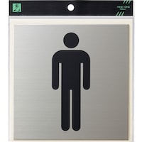 ヒカリ 光 キャリエーター ステンレス 男性マーク 黒 S152224 1枚