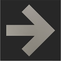 ヒカリ 光 キャリエーター アルミアルマイト仕上げ 矢印 黒 LA6317 1枚