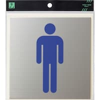 ヒカリ 光 キャリエーター ステンレス 男性マーク 青 S152226 1枚