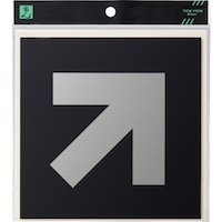 ヒカリ 光 キャリエーター アルミ+ポリエチレン 矢印斜め 黒 S15258 1枚