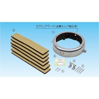 オーケー器材 オーケー器材 空調部材 防火区画貫通部材 ファイバリア KJAPK100 1S