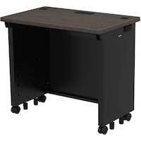 サンワサプライ SANWA eデスク(濃い木目)W800×D500×H700 EDSK8050M 1台