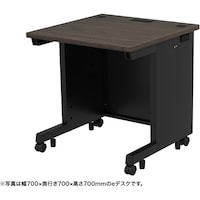 サンワサプライ SANWA eデスク(濃い木目)W700×D650×H720 EDSK7065M72 1台