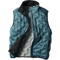 クロダルマ クロダルマ シームレスストレッチ防寒ベスト ターコイズブルー LL 5437617LL 1着
