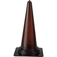 日本緑十字社 緑十字 ソフトPVCコーン クリアブラウン 高さ705mm ベース38mm角 116052 1本