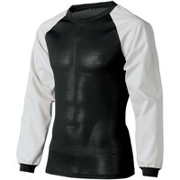 クロダルマ クロダルマ ハイブリッド長袖アンダーレイヤー シルバー 4L 47136404L 1着