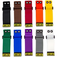 RIPTIE RIPTIE 結束バンド・ケーブルラップ シンチストラップEG ウェビング付き 50.8mm×863.6mm 10本入 虹 OW34G10RW 1Pk(10本)