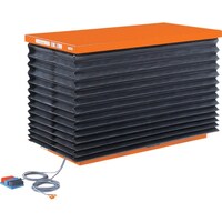 トラスコ中山 TRUSCO テーブルリフト1000kg 油圧式 650X1200X155ー905 蛇腹付 昇降速度(秒)42/34(50Hz/60Hz) HDL1000612JB 1台