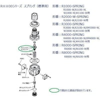 CKD CKD F.R.Lユニット 3000シリーズ用 スプリング R3000SPRING 1個
