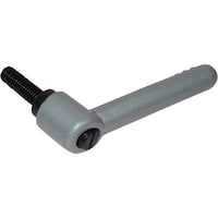 小西製作所 MIYOSHI クランプレバー SRI シルバー インチネジ3/8 ねじ長さ25mm SRI38X25S 1個