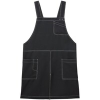 サーウ゛ォ サンペックス エプロン 撥水 胸当て 作業用 ブラック M AN3601B9M 1着