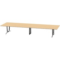 NAIKI ミーティングテーブル(舟底) アドコード ADC型/天板:シルクウッド 脚部:ポリッシュ/W4800×D1500 ADC4815AKPBS 1台