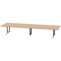 NAIKI ミーティングテーブル(舟底) アドコード ADC型/天板:サンドオーク 脚部:ポリッシュ/W4800×D1500 ADC4815AKPBSO 1台