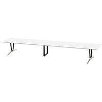 NAIKI ミーティングテーブル(舟底) アドコード ADC型/天板:ホワイト 脚部:ポリッシュ/W4800×D900 ADC4809AKPBH 1台