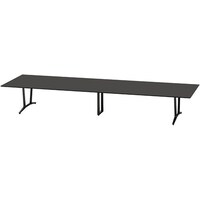 NAIKI ミーティングテーブル(舟底) アドコード ADC型/天板:ブラック 脚部:ブラック/W4800×D1500 ADC4815AKBBBT 1台