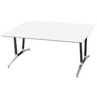 NAIKI ミーティングテーブル(舟底) アドコード ADC型/天板:ホワイト 脚部:ポリッシュ/W1800×D1200 ADC1812AKPBH 1台