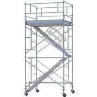 ピカコーポレイション PiCa アルミパイプ製移動式足場ARA内階段仕様 2段 ARA2UC 1S