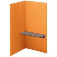 NAIKI クローズブース ソロコート SCP型/外側パネル:サテンホワイト/内側パネル:オレンジH1900 SCP19103TRSWORCA 1台