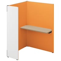 NAIKI クローズブース ソロコート SCP型/外側パネル:サテンホワイト/内側パネル:オレンジH1500 SCP15104TRSWORSO 1台