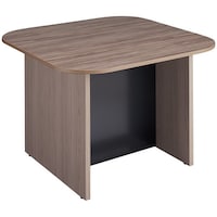 NAIKI キャビネットカウンター スクエアタイプ CF型/脚:ショコラアッシュ/天板:ショコラアッシュ 幕板:ブラック/W1400×D1400 CFH1414NCACAB 1台