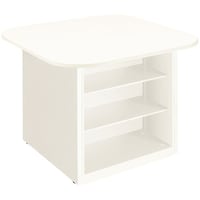 NAIKI キャビネットカウンター スクエアタイプ CF型/脚:ホワイト/天板:ホワイト/W1400×D1400 CFH1414WWH 1台