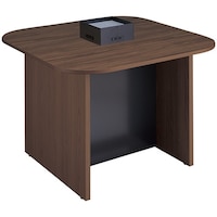 NAIKI キャビネットカウンター 脚:ダークウォールナット/天板:ダークウォールナット 幕板:ブラック/W1400×D1400 CFH1414NPBWNWNB 1台